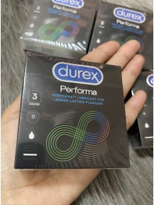 Bao cao su  Durex Performa  siêu mỏng chống xuất tinh sớm hộp 3 chiếc 